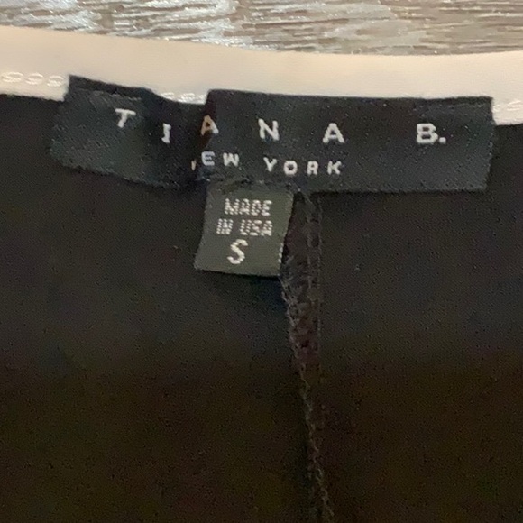 Tiana B. Size Small Soft and Comfortable Black Dress with piping - never worn! - Picture 3 of 5